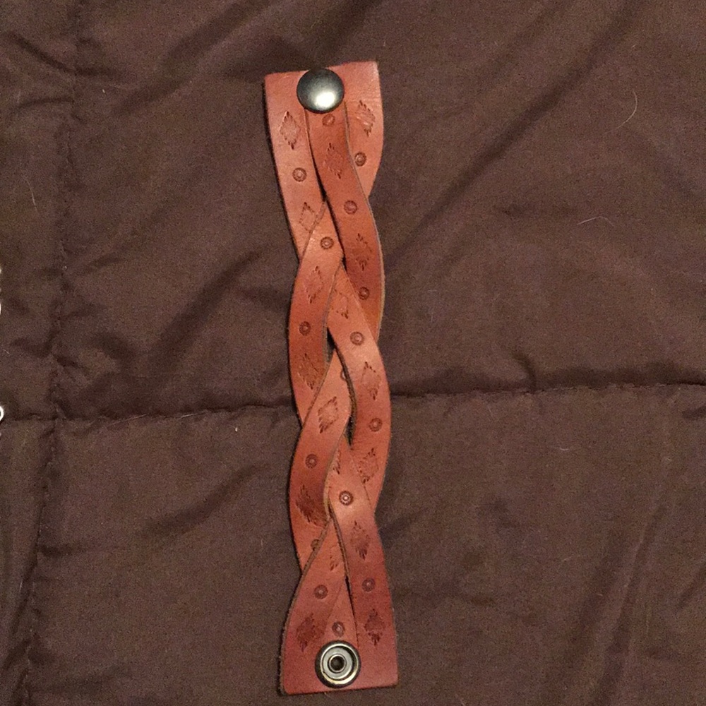 Hand made leather bracelet